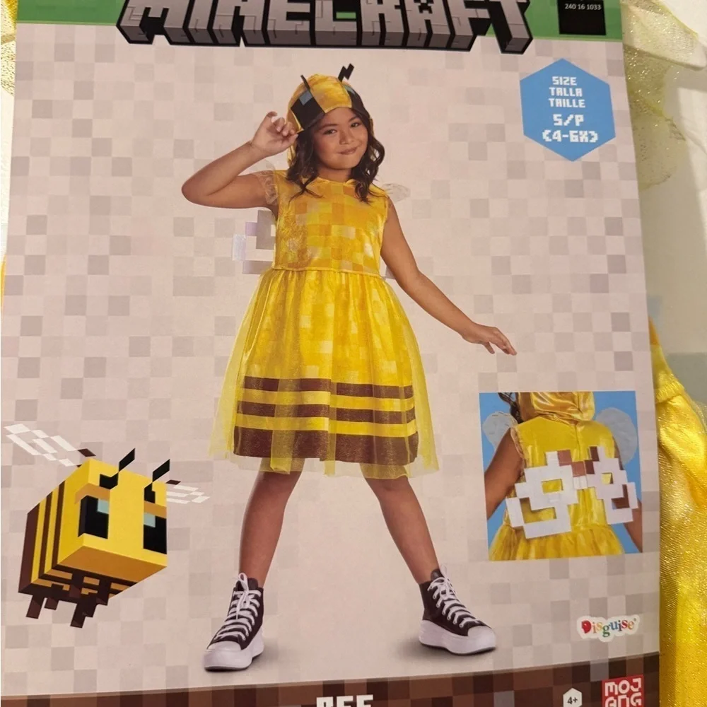 Minecraft Girls Child Costume Sz small